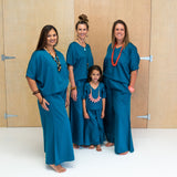 Girls Jhola Top Teal