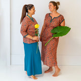 Lucy Kaftan Dress Coral Jaal