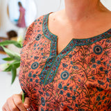 Lucy Kaftan Dress Coral Jaal