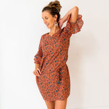 Kara Ruffle Dress Coral Jaal