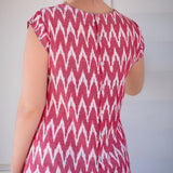 Tara Shirt Dress - Ikat Coral