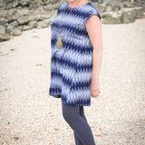 Tara Shirt Dress - Ikat Navy